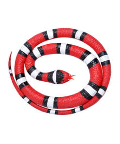 RUBBER SNAKE - SCARLET 117CM - ΠΟΡΦΥΡΟ ΦΙΔΙ KM-20773