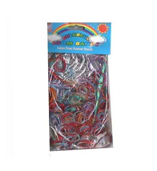 RUBBER BAND GLITTER STYLE MIXED 600+ CR14005