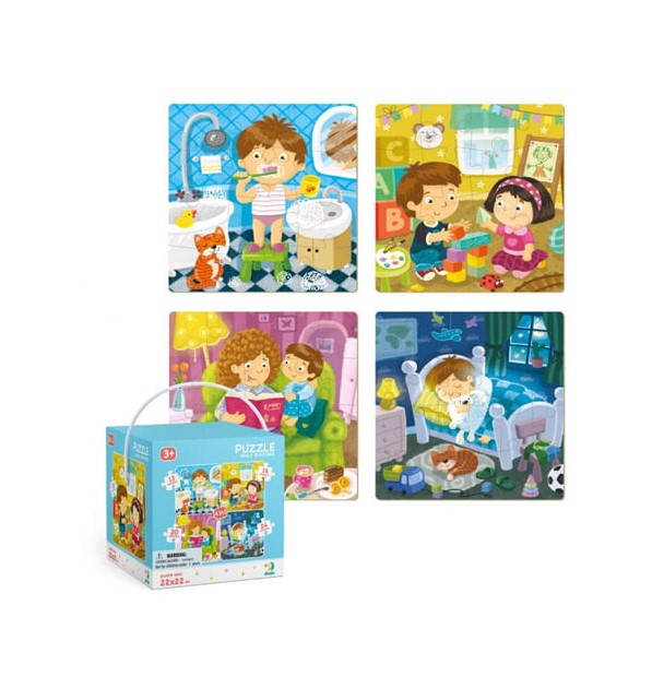 PUZZLE 4 IN 1 DAILY ROUTINES - ΚΑΘΗΜΕΡΙΝΕΣ ΣΥΝΗΘΕΙΕΣ DO300130