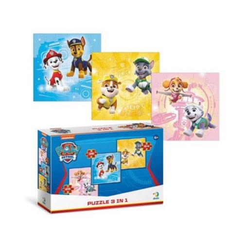 PUZZLE 3 IN 1 PAW PATROL - ΓΕΝΝΑΙΑ ΚΟΥΤΑΒΙΑ DO200154 - Egifts