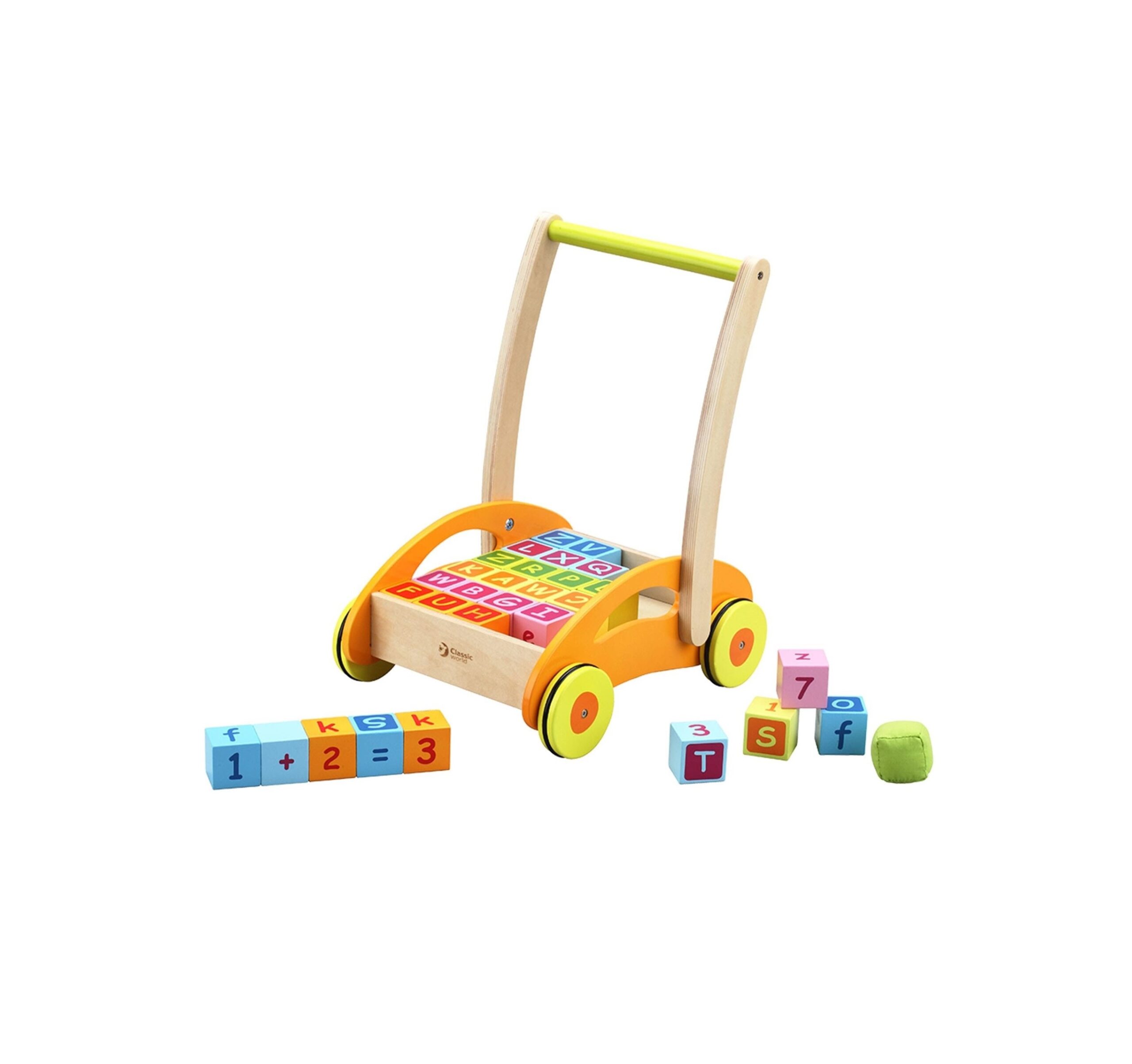 BABY WALKER WITH BLOCKS - ΠΕΡΠΑΤΟΥΡΑ ΜΕ ΚΥΒΟΥΣ CL3306