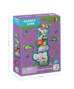 MAGNETIC GAME JUNGLE FRIENDS - ΜΑΓΝΗΤΙΚΟ ΠΑΙΧΝΙΔΙ ΟΙ ΦΙΛΟΙ ΤΗΣ ΖΟΥΓΚΛΑΣ DO200256 - Immagine 4