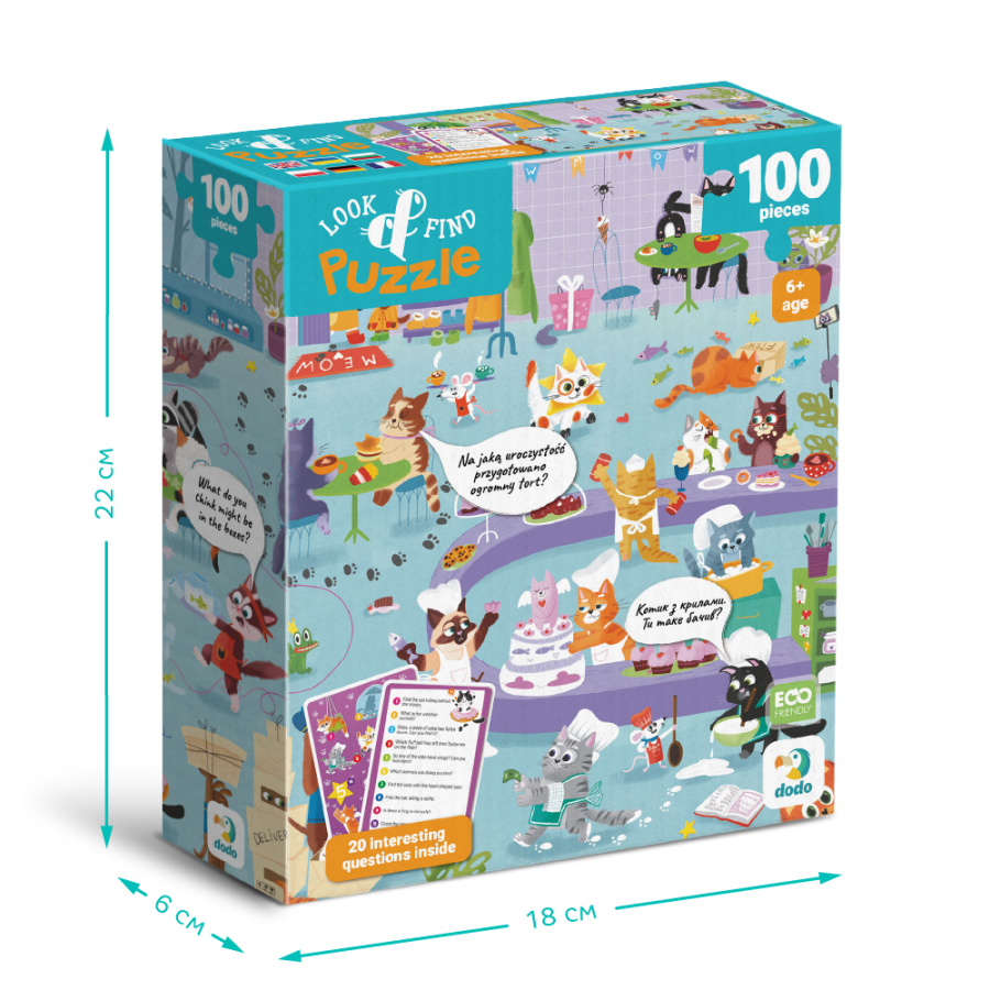 PUZZLE LOOK AND FIND CAT CAFE 100 ΤΜΧ - ΚΑΦΕ ΜΕ ΓΑΤΕΣ DO300667 - Image 5