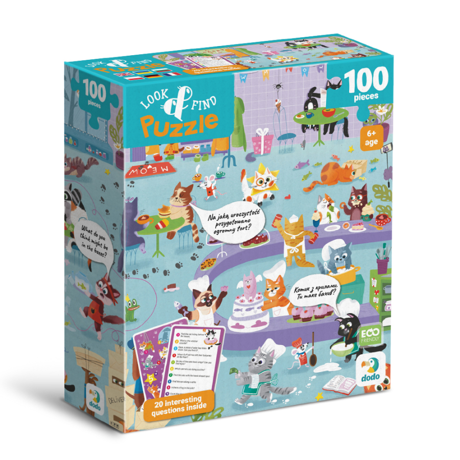 PUZZLE LOOK AND FIND CAT CAFE 100 ΤΜΧ - ΚΑΦΕ ΜΕ ΓΑΤΕΣ DO300667 - Image 2
