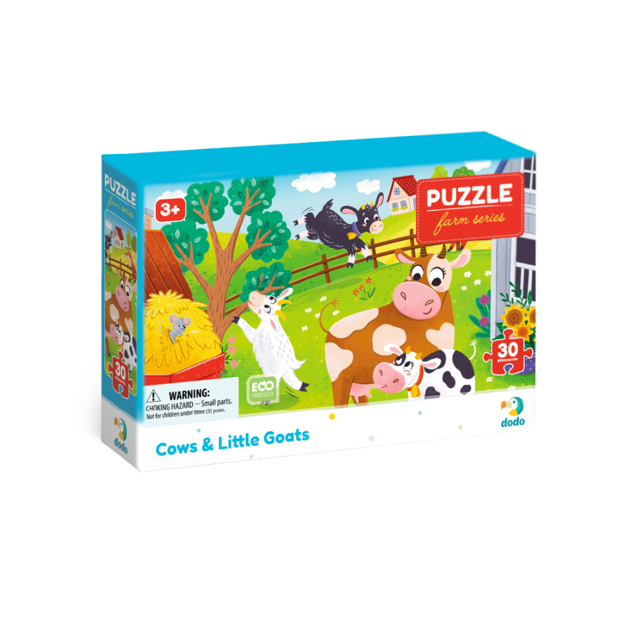 PUZZLE COWS & LITTLE GOATS 30 ΤΜΧ - ΑΓΕΛΑΔΕΣ & ΚΑΤΣΙΚΑΚΙΑ DO300683 - Image 2
