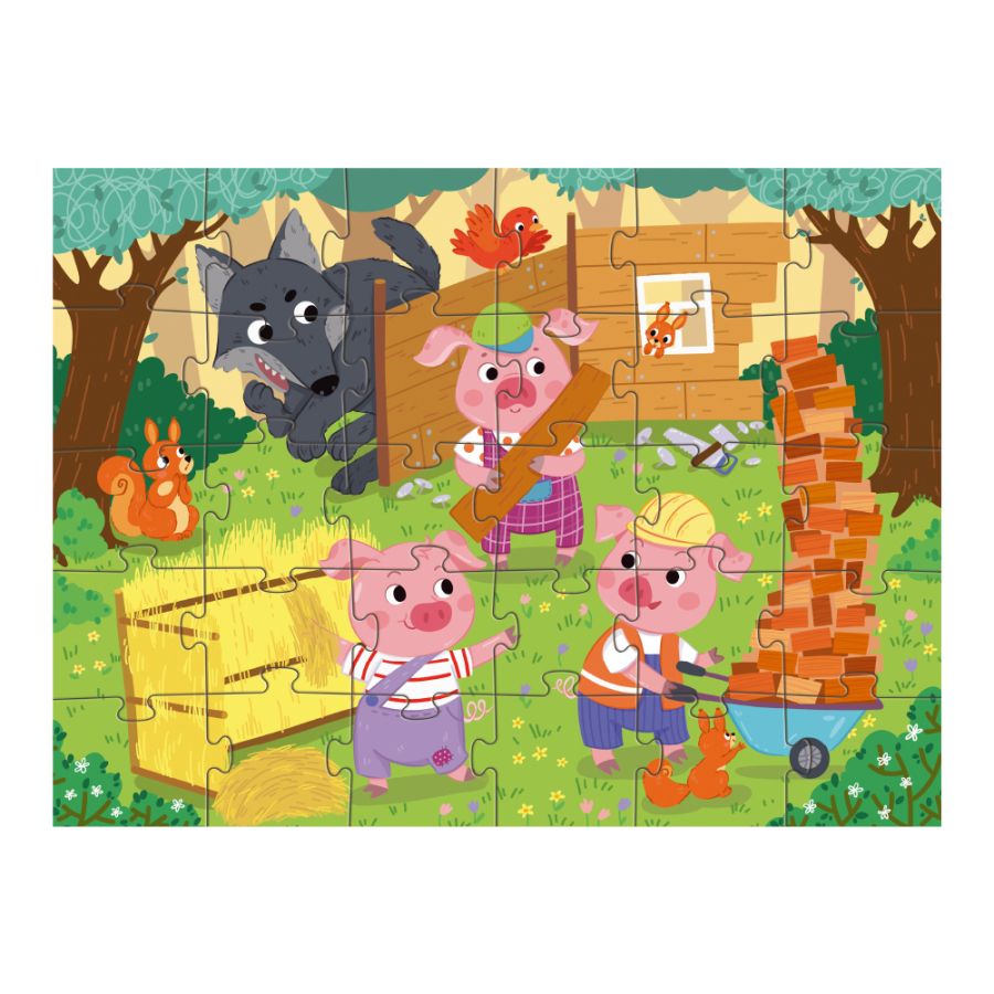 PUZZLE THREE LITTLE PIGS 30 ΤΜΧ - ΤΑ ΤΡΙΑ ΓΟΥΡΟΥΝΑΚΙΑ DO300695 - Image 3