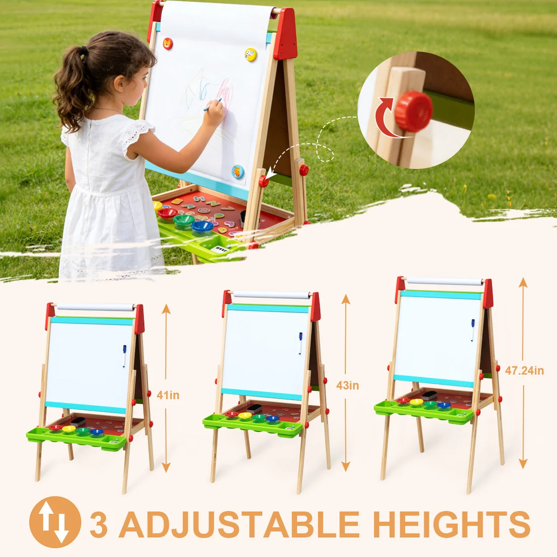 DELUXE STANDING EASEL - ΠΙΝΑΚΑΣ ΚΑΒΑΛΕΤΟ TTL114 - Изображение 5