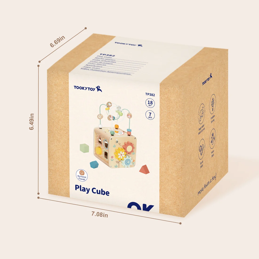 PLAY CUBE - ΕΚΠΑΙΔΕΥΤΙΚΟΣ ΚΥΒΟΣ ΛΕΠΤΗΣ ΚΙΝΗΤΙΚΟΤΗΤΑΣ TTP382 - Image 2